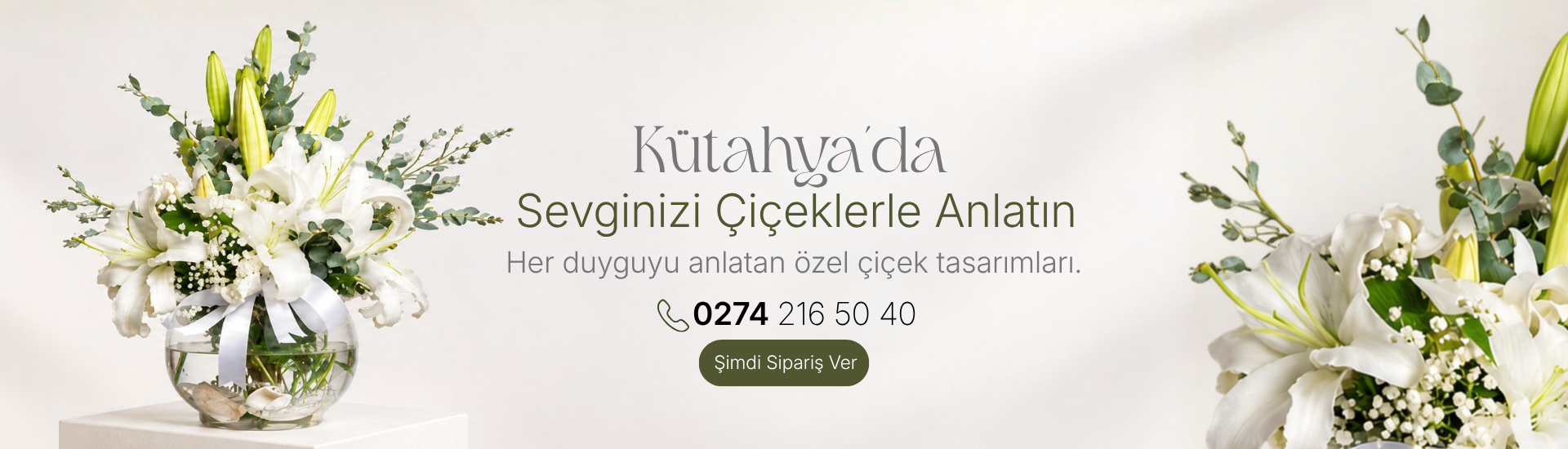 Kütayha'da sevgini çiçeklerle anlatın