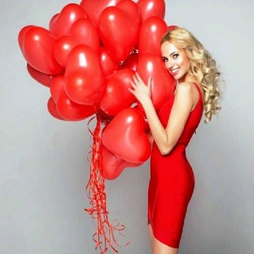 12 Ad. Kalp Uçan Balon